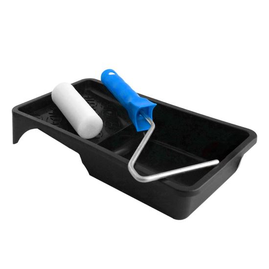 Tekercs tálcával, 1 db szivacsos tekercs, 1 db fogantyú, 15x32 cm