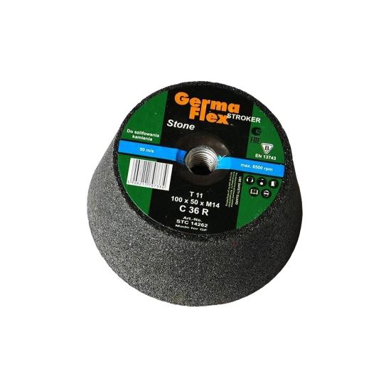 Polírozott kő típusú edény, CT11, P24, 100x50 mm, Germa Flex