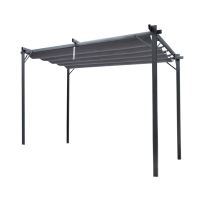 Kerti boltiv/pergola 2,95x3,95x2,3 m - Szürke