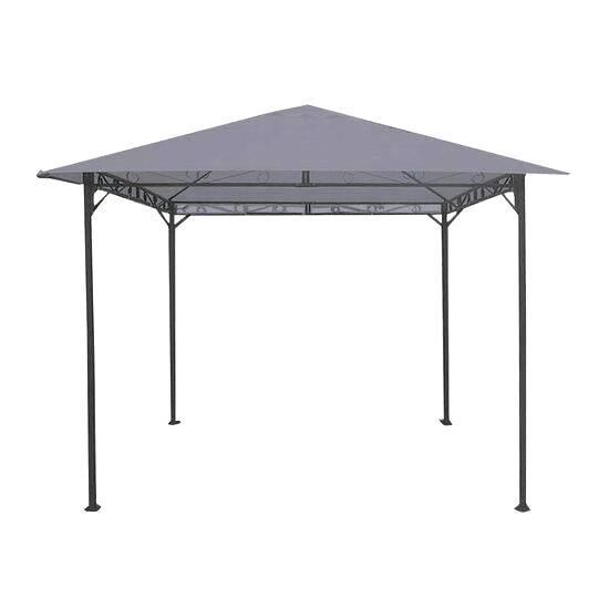 Kerti pavilon szürke színben