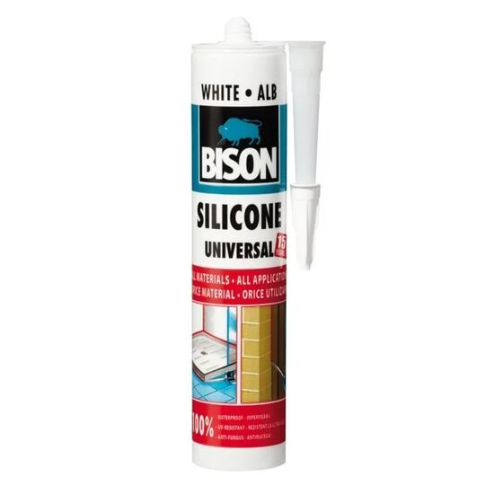 Univerzális szilikon Bison fehér 280 ml
