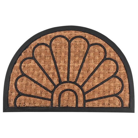 Bejárati szőnyeg, 40x60 cm, félkör, Panama