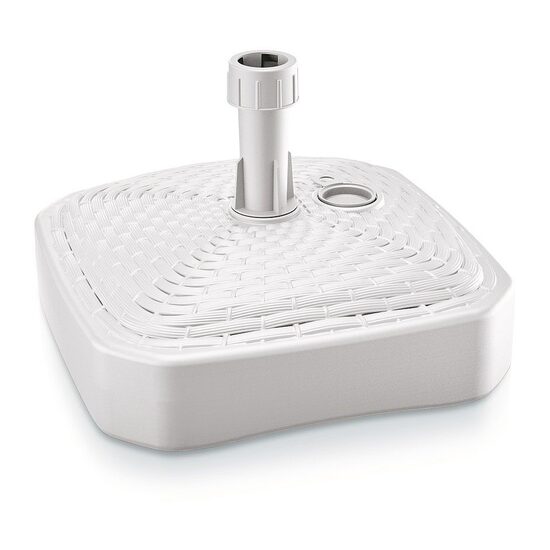 Esernyőtartó, Prosperplast, négyzet, fehér, 12 L, 39x39x13 cm