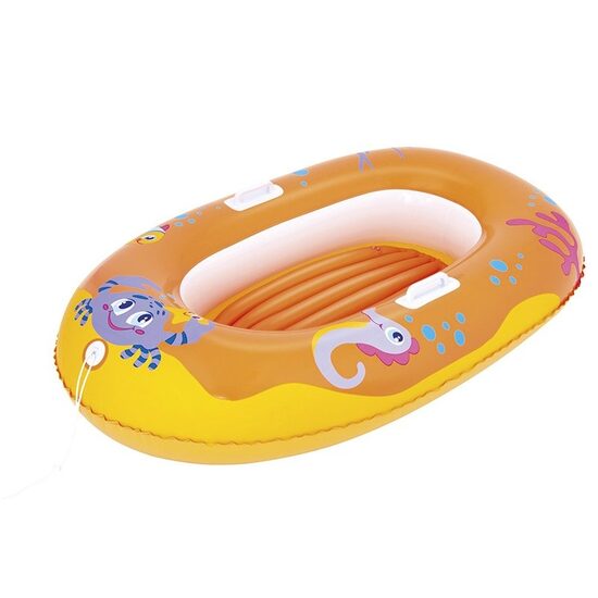Barca gonflabila, portocaliu/albastru, 119x79 cm, Bestway (8050213)#34009