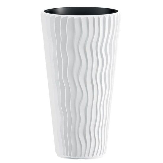 Virágcserepek, SANDY Slim 400, 70,8 cm, fehér, Prosperplast