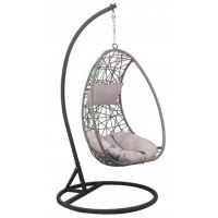Szürke függő hintaszék, szürke párna,SANTORINI ( FAT9528)