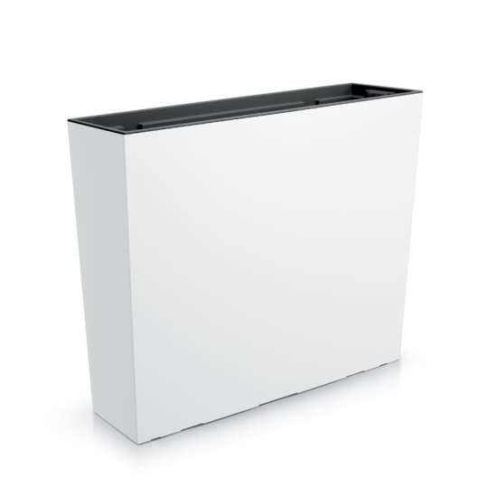 Dekoratív virágtartó, fehér, 58x18x49,8 cm, Urbi tok