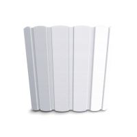 Dekoratív virágcserép, kerek, fehér, 12 L, 28,5x25,6 cm, Boardee Basic