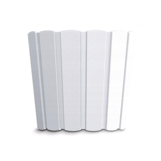 Dekoratív virágcserép, kerek, fehér, 12 L, 28,5x25,6 cm, Boardee Basic