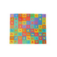 Puzzle típusú habszivacs szőnyeg, gyerekeknek, EVA hab, 72 db, 16x16 cm