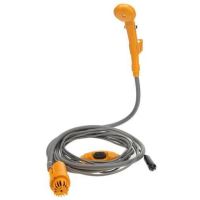 Turisztikai zuhanyzó, kemping, tömlő 2 + 5 m, ABS, szürke, 12V 3A, 60 W, Isotrade