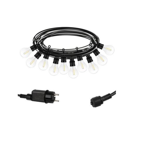 Fényfüzér, LED, 220-240V, IP44, 6 cm, 4,65 m