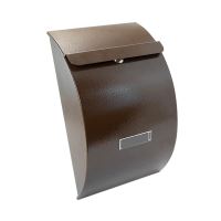 Postaláda, barna, B5 formátum, 21x11x34,5 cm, Damech
