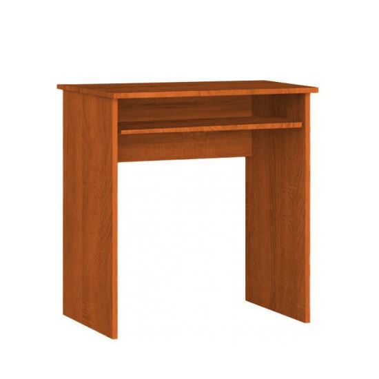 Számítógép asztal, laminált lap, billentyűzet polc, éger, 68x51x74 cm, Oly