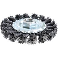 Acél drótkefe, kör alakú, szálas, M14, 100 mm, Richmann