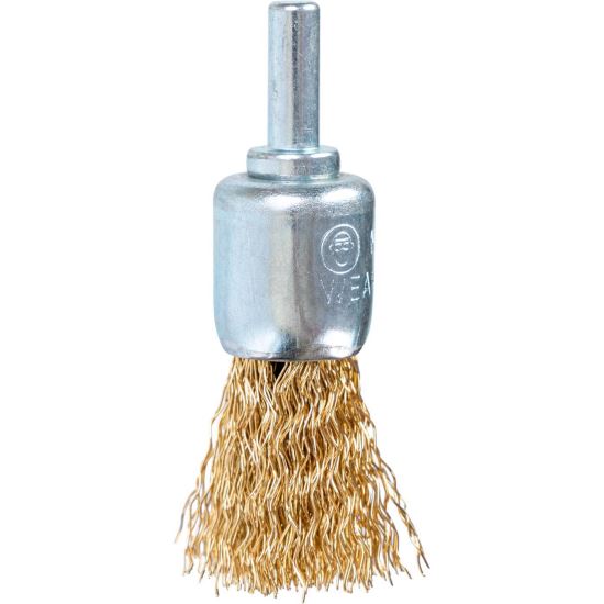 Sárgaréz drótkefe, kör alakú, rúddal, 17 mm, Richmann