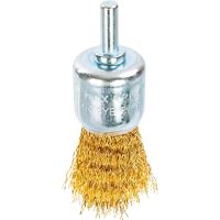 Sárgaréz drótkefe, kör alakú, rúddal, 25 mm, Richmann