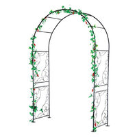 Fém boltív, pergola, kertbe, 135x54x215 cm