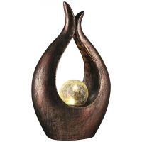 Kerti dekoráció, polirezin, napelemes lámpa, Namaste, 17,2x9,5x29 cm, Strend Pro