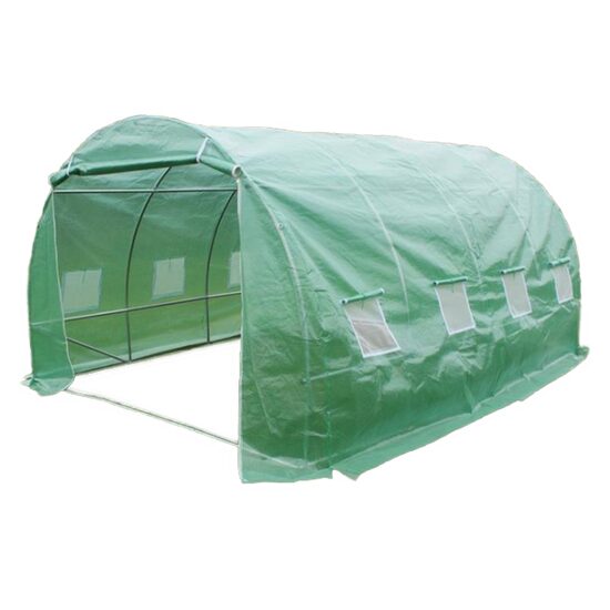 Kerti üvegház, alagút típusú, 8 ablakos, fólia, 3x4,5x2 m, Strend Pro